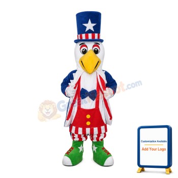 Circus Showing Eagle Mascot Costume