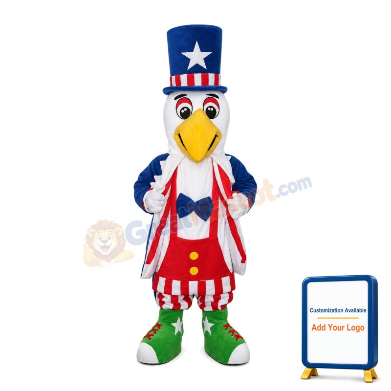 Circus Showing Eagle Mascot Costume