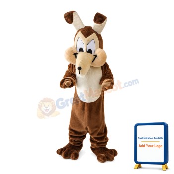 Hilarious Brown Dog Mascot Costume