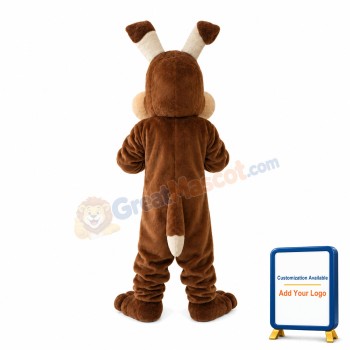 Hilarious Brown Dog Mascot Costume