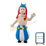 Long Head Man With Lantern Skirt Mascot Costume