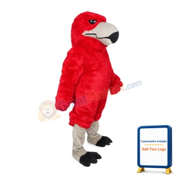 Full Body Red Eagle Mascot Costume