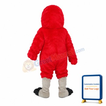 Full Body Red Eagle Mascot Costume