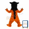 Brown Bird With Two Small Horns Mascot Costume