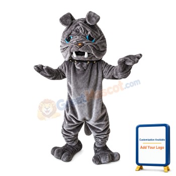Grey Sharpei Mascot Costume