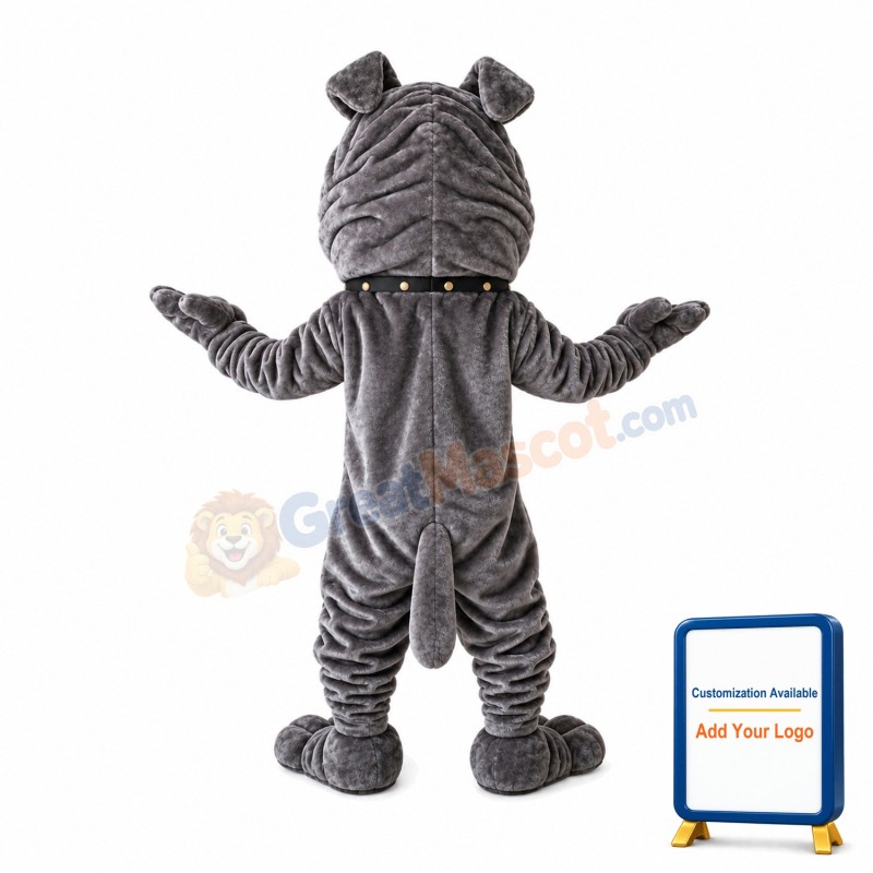 Grey Sharpei Mascot Costume