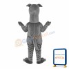 Long Neck Gray Dog Mascot Costume