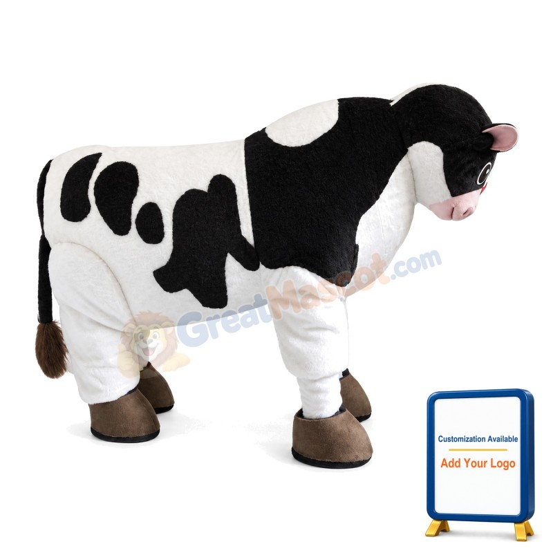 Milk Production Cow Mascot Costume
