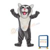Bellowing Grey Tiger Mascot Costume