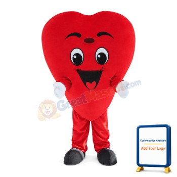 Red Heart Mascot Costume