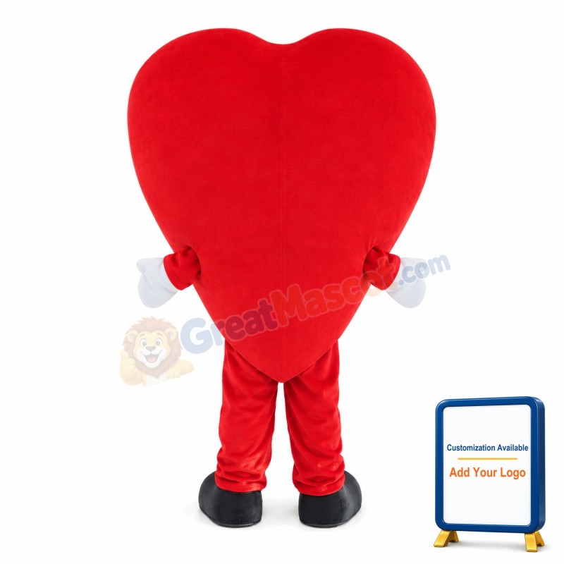 Red Heart Mascot Costume