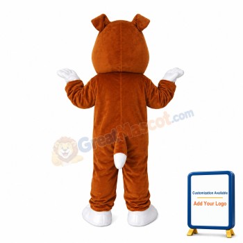 Brown & White Dog Mascot Costume