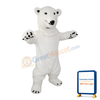 Kind Polar Bear Mascot Costume