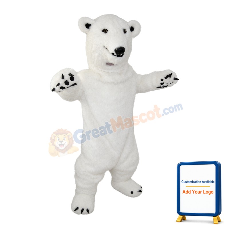 Kind Polar Bear Mascot Costume