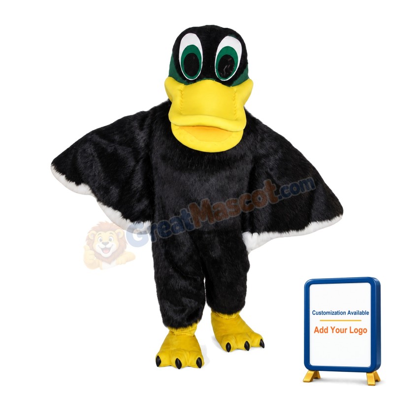 Slow Black Duck Mascot Costume