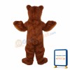 Brown Hairy Wild Bear Mascot Costume