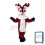 Red Brown Little Moose Mascot Costume