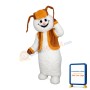 Snowman With Felt Hat Mascot Costume
