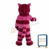 Purple Striped Cat Mascot Costume