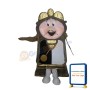 Old Vintage Wall Clock Mascot Costume
