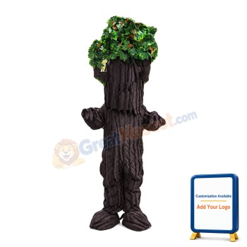 Tall Brown Tree Mascot Costume