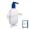 White Plastic Press Bottle Mascot Costume