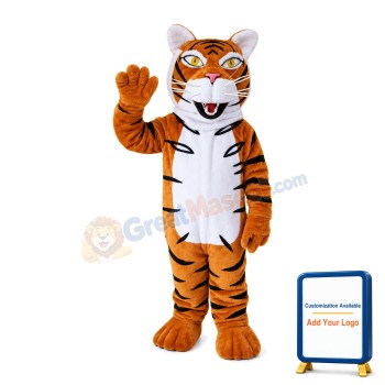 Affable Adult Tiger Mascot Costume
