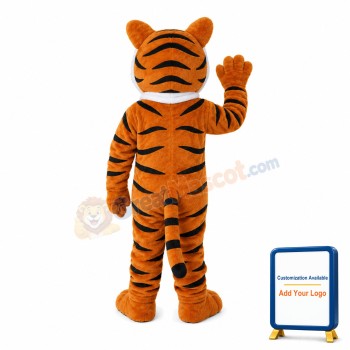 Affable Adult Tiger Mascot Costume