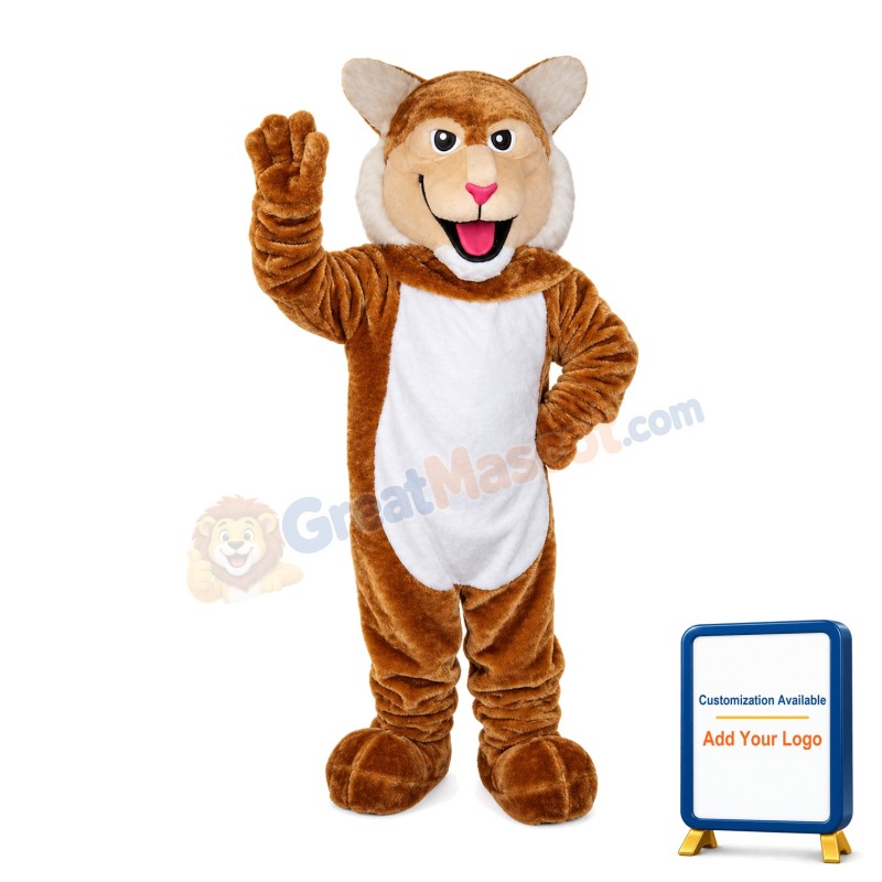 Jolly Greeting Tiger Mascot Costume