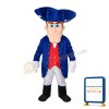 Gentleman With Big Chin Mascot Costume