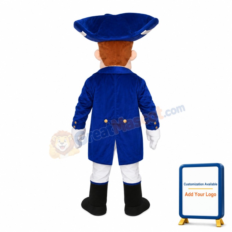 Gentleman With Big Chin Mascot Costume