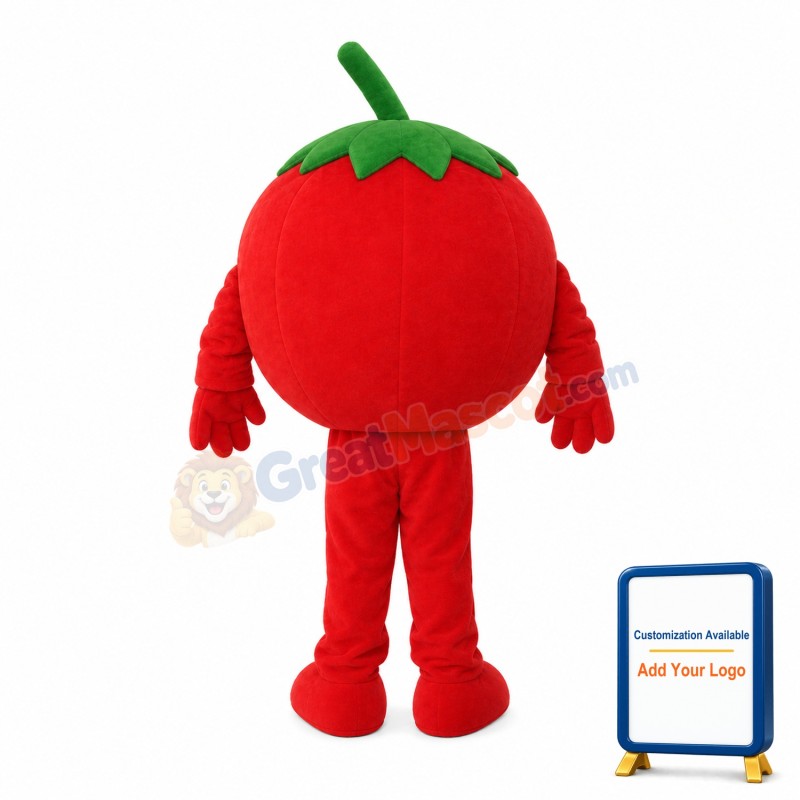Fresh Tasty Red Tomato Mascot Costume