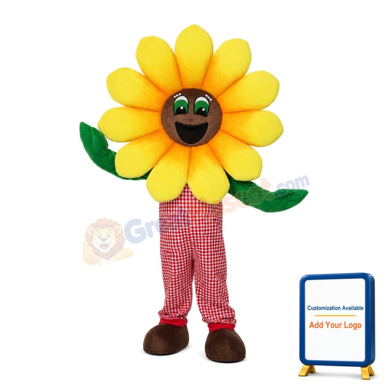 Bright Sunflower Mascot Costume