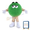 Green Chocolate Bean Mascot Costume