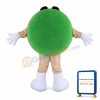 Green Chocolate Bean Mascot Costume