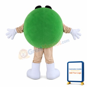 Green Chocolate Bean Mascot Costume
