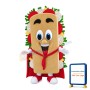 Seafood Sausage Sandwich Mascot Costume