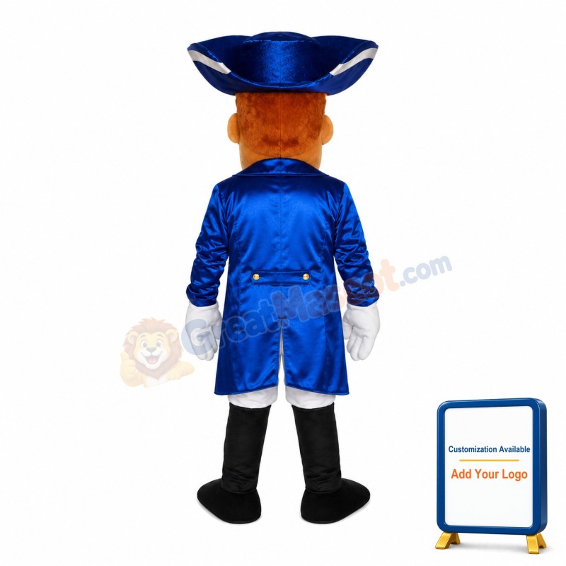 Medieval Black Gentleman Mascot Costume