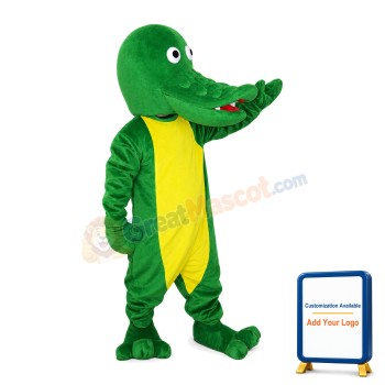 Bald Crocodile Mascot Costume