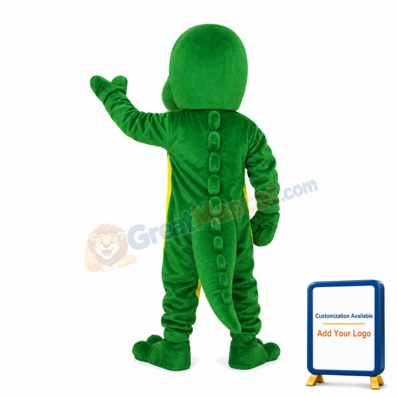 Bald Crocodile Mascot Costume