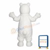 Delighted Polar Bear Mascot Costume