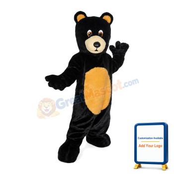 Brown Eyes Bear Mascot Costume