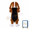 Brown & White Dog With Lop Ears Mascot Costume