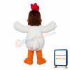 Lively White Cock Mascot Costume