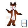 Convivial Fawn With Blue Eyes Mascot Costume