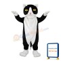Black & White Cat Mascot Costume