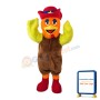 Fancy Chicken With Orange Head Mascot Costume