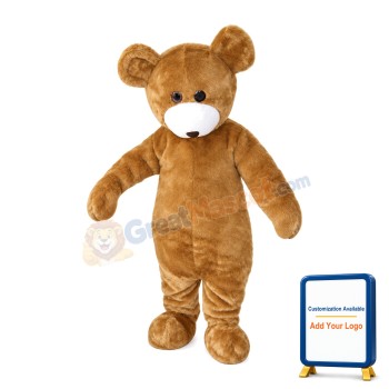 Bear With Head Down Mascot Costume
