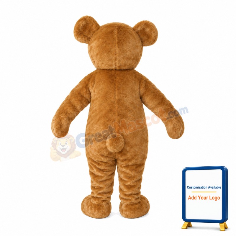 Bear With Head Down Mascot Costume