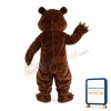 Pleased Bear With Orange Belly Mascot Costume